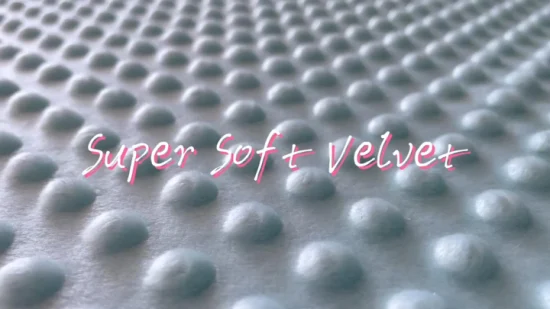 Kingcason Polyester Super Soft Minky DOT Baby Velvet Fabric for Baby Blankets