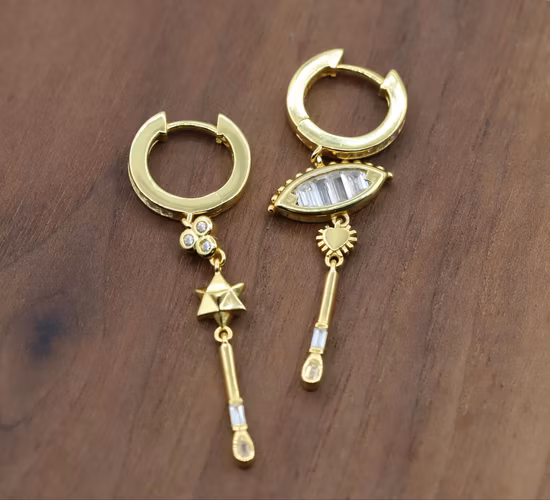 OEM/ODM 925 Sterling Silver and Brass Custom Earrings Hot Selling jewelry