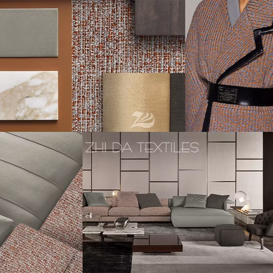 Minotti Italy Jacquard Linen Christmas Decoration Sofa Covering Fabric